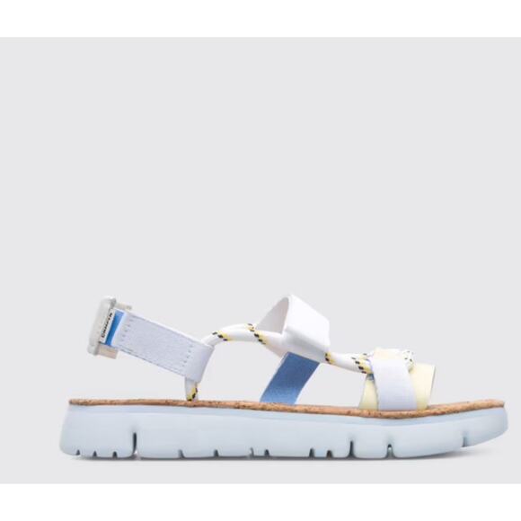 Camper Oruga Up Sandals Platform Size 41 Multicolored Women’s White Blue Yellow - Picture 2 of 8